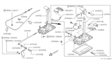 Diagram for 1992 Nissan Hardbody Pickup (D21) Automatic Transmission Shifter - 34901-88G60