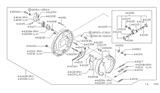 Diagram for 1998 Nissan Frontier Brake Shoe Set - 44060-56G26