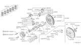 Diagram for Nissan Pathfinder Crankshaft Gear - 13021-0B700