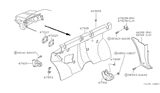 Diagram for 1989 Nissan Hardbody Pickup (D21) Body Mount Hole Plug - 01658-01461