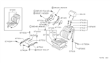 Diagram for Nissan Hardbody Pickup (D21U) Seat Cushion - 87300-70P00