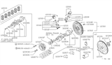 Diagram for Nissan Van Rod Bearing - 12111-73400