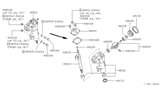 Diagram for 1998 Nissan Frontier Steering Gear Box - 48150-93G00