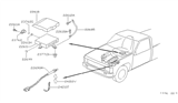 Diagram for Nissan Hardbody Pickup (D21) Engine Control Module - 23710-83G15