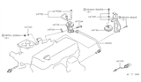 Diagram for 1995 Nissan Hardbody Pickup (D21U) EGR Tube - 14750-86G01