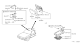 Diagram for Nissan Pathfinder Dome Light - 26410-80W00