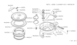 Diagram for 1987 Nissan Hardbody Pickup (D21) Air Filter Box - 16500-12G00