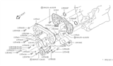 Diagram for 1986 Nissan Hardbody Pickup (D21) Timing Cover Gasket - 13520-29N00