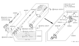 Diagram for Nissan Hardbody Pickup (D21U) Steering Shaft - 48080-93G15