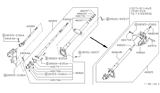 Diagram for 1993 Nissan Pathfinder Steering Column - 48805-61G10