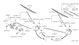 Diagram for 1996 Nissan Hardbody Pickup (D21U) Wiper Arm - 28825-F6600