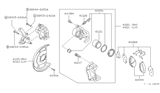 Diagram for Nissan Hardbody Pickup (D21) Brake Pad Set - 41060-32G91