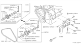 Diagram for 1995 Nissan Hardbody Pickup (D21U) A/C Idler Pulley - 11927-30W01