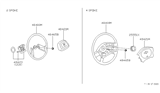 Diagram for 1994 Nissan Hardbody Pickup (D21) Steering Wheel - 48430-75P11