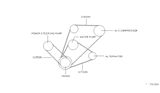 Diagram for 1990 Nissan Hardbody Pickup (D21) Drive Belt - 02117-93023