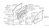 Diagram for 1992 Nissan Hardbody Pickup (D21) Weather Strip - 80835-05G00