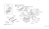 Diagram for 1986 Nissan Hardbody Pickup (D21) Seat Cushion - 87300-01G01