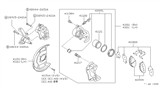 Diagram for Nissan Pathfinder Brake Pad Set - 41060-V7090