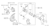 Diagram for 1988 Nissan Pathfinder Brake Pad Set - 41060-V7090