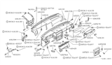 Diagram for Nissan Hardbody Pickup (D21) Glove Box - 68500-01G03