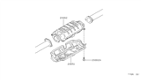 Diagram for 1986 Nissan Hardbody Pickup (D21) Catalytic Converter - 20802-17C25