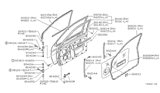 Diagram for Nissan Hardbody Pickup (D21U) Weather Strip - 80830-73P00