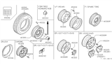 Diagram for Nissan Hardbody Pickup (D21) Spare Wheel - 40300-05G10