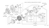 Diagram for 1992 Nissan Hardbody Pickup (D21) Alternator - 23100-80G09