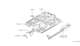 Diagram for 1995 Nissan Hardbody Pickup (D21U) Floor Pan - 74312-92G31