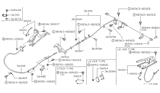 Diagram for Nissan Hardbody Pickup (D21U) Parking Brake Cable - 36400-33G02