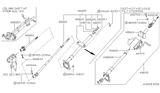 Diagram for 1991 Nissan Hardbody Pickup (D21) Steering Column - 48805-92G56