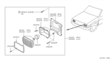 Diagram for Nissan 200SX Headlight Cover - 26029-B5500