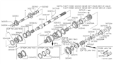 Diagram for 1997 Nissan 240SX Synchronizer Ring - 32604-36N20