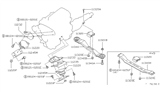 Diagram for 1995 Nissan Pathfinder Engine Mount Bracket - 11310-75P00