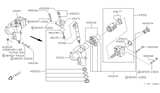 Diagram for Nissan Hardbody Pickup (D21) Rack And Pinion - 49381-92G10