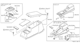 Diagram for Nissan Hardbody Pickup (D21) Center Console Base - 96930-09G03