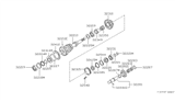 Diagram for 1987 Nissan Hardbody Pickup (D21) Reverse Idler Gear - 32282-01G10