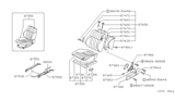 Diagram for 1987 Nissan Hardbody Pickup (D21) Seat Cushion - 87350-01G03