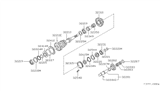 Diagram for 1994 Nissan 240SX Reverse Idler Gear - 32282-36N04