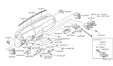 Diagram for Nissan Hardbody Pickup (D21U) Ashtray - 68810-75P00