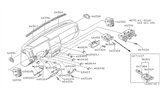 Diagram for 1995 Nissan Hardbody Pickup (D21U) Ashtray - 68810-75P00