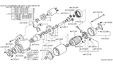 Diagram for 1993 Nissan Hardbody Pickup (D21) Starter Brush - 23379-M0102