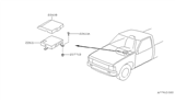 Diagram for 1992 Nissan Hardbody Pickup (D21) Engine Control Module - 23710-86G08