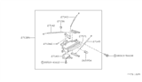 Diagram for Nissan Hardbody Pickup (D21) Blower Control Switches - 27660-01G00