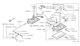 Diagram for 1988 Nissan Pathfinder Shift Knob - 34910-30G00