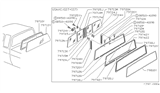 Diagram for 1989 Nissan Hardbody Pickup (D21) Window Run - 79778-01G10