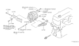 Diagram for Nissan 300ZX Alternator Bracket - 11710-V5000