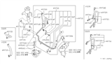 Diagram for 1991 Nissan Pathfinder Power Steering Hose - 49720-32G10