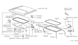 Diagram for 1991 Nissan Hardbody Pickup (D21) Sunroof - 73610-01G00