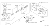 Diagram for 1995 Nissan Pathfinder Clutch Master Cylinder - 30610-59G10